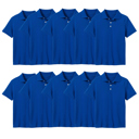 Royal Blue (5-Pack) 5 10-Pack School Uniform Tagless Polo Tshirt for Little Boys & Big Boys